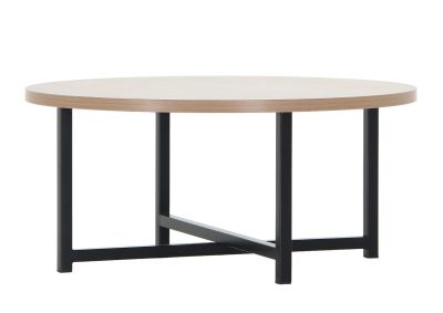 Veke Rakel sohvapöytä Ø80 cm moccatammi/musta, asiakaspalautus