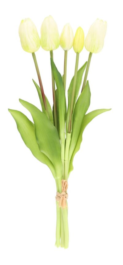 4Living Tulppaanikimppu 40 cm valkoinen