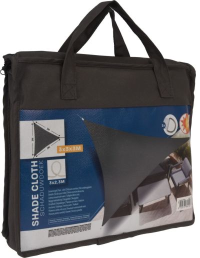 Ei brändiä Shade kolmio aurinkovarjo 300×300×300 cm harmaa