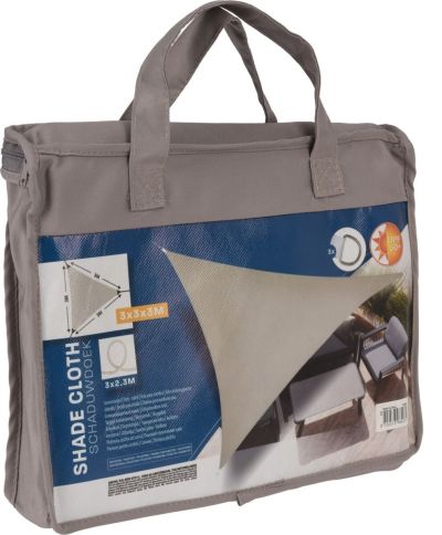 Ei brändiä Shade kolmio aurinkovarjo 300×300×300 cm taupe