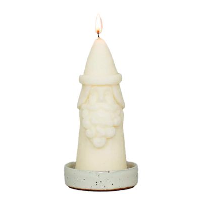 A World of Craft - Santa Kynttilä 15 cm Valkoinen