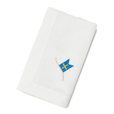 Langkilde & Søn - Lautasliina Ruotsin lippu 50x50 cm