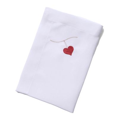 Langkilde & Søn - Langkilde & Søn Lautasliina Sydän 50x50 cm Punainen