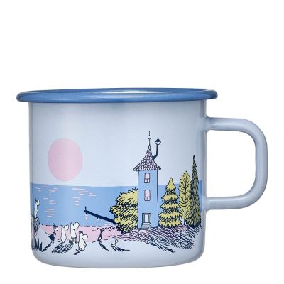 Muurla - Muumi Emalimuki Auringonlasku 55 cl Sininen