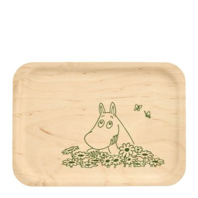 Muurla - Muumi Tarjotin kesäflirtti 27x20cm Valkoinen