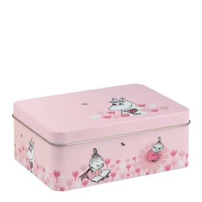 Muurla - Muumi Peltipurkki 14,5x10,5 cm Vaaleanpunainen