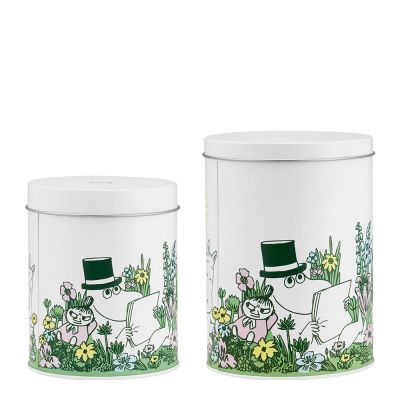 Muurla - Muumi Peltipurkki 2 kpl Valkoinen