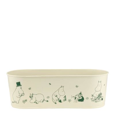 Muurla - Muumi Kukkaruukku soikea 28,5 cm Luonnonvalkoinen