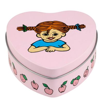 Muurla - Peppi Peltipurkki hedelmät 10 cm Vaaleanpunainen