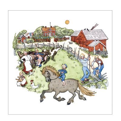 Muurla - Eemeli Servetti Katthult 33x33 cm Musta