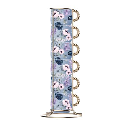 Bialetti - Bridgerton Espressokuppi 6 cl 6 kpl Sininen/Kulta blå/guld