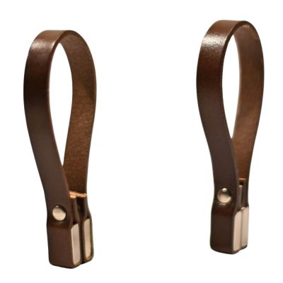 Nordan Home - Magneettinen pyyheteline 8x1 cm 2 kpl Tummanruskea