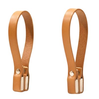 Nordan Home - Magneettinen pyyheteline 8x1 cm 2 kpl Vaaleanruskea