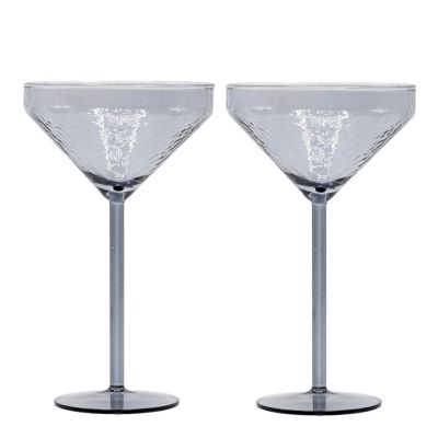 Brût - Claude Cocktail-Lasi 13x21 cm 2 kpl Harmaa