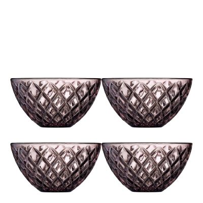 Lyngby Glas - Sorrento Kulho 12 cm 4 kpl Vaaleanpunainen