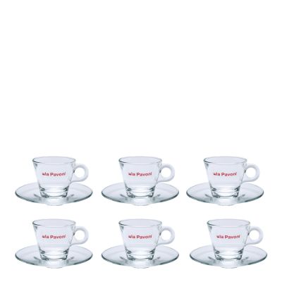 La Pavoni - La Pavoni Espressokuppi 7,5 cl 6 kpl Kirkas