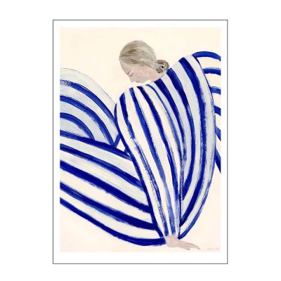 Poster & Frame - The Poster Club x Sofia Lind Juliste 50x70 cm Blue stripe at concorde