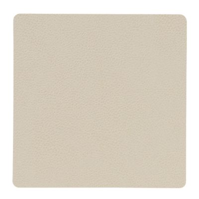 LIND DNA - Leather Serene Square Lasinalunen 10x10 cm Beige