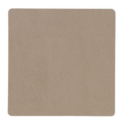 LIND DNA - Square Leather Serene Lasinalunen 10x10 cm Mole Grey