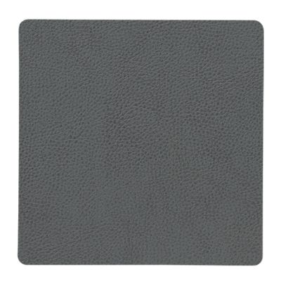 LIND DNA - Square Leather Serene Lasinalunen 10x10cm Anthracite