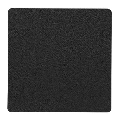 LIND DNA - Square Leather Serene Lasinalunen 10x10 cm Black