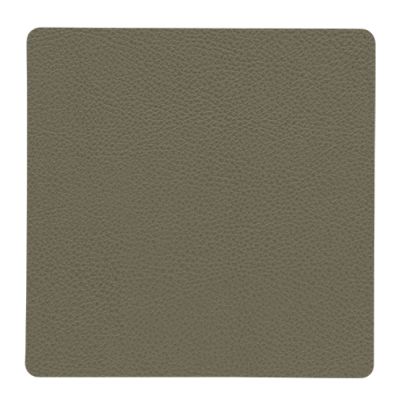 LIND DNA - Square Leather Serene Lasinalunen 10x10 cm Moss