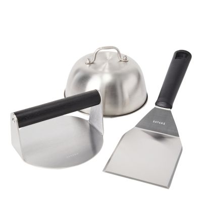 Satake - Smash Burger setti 3 osaa Musta/Ruostumaton