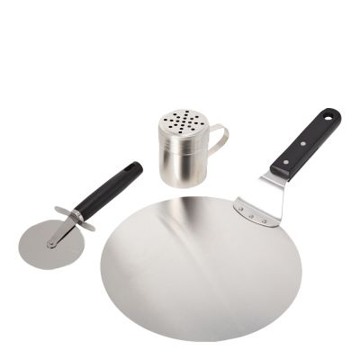 Satake - Satake Pizzasetti 3 osaa Musta/Ruostumaton