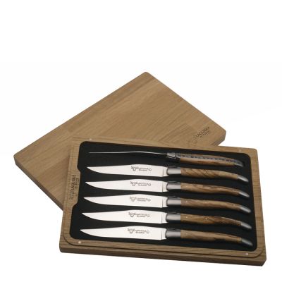 Laguiole en Aubrac - Pihviveitsi 6 kpl Oliivipuu