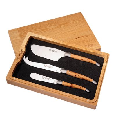 Laguiole en Aubrac - Juustoveitset 3 osaa Puukahva