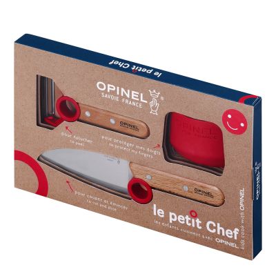 Opinel - Le Petit Chef Veitsisetti lapselle Punainen