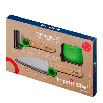 Opinel - Le Petit Chef Veitsisetti lapselle Vihreä