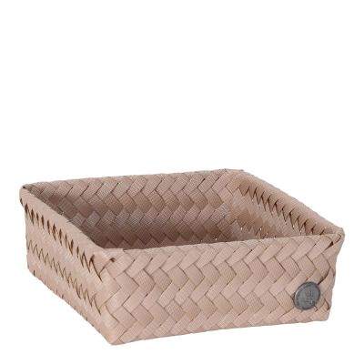 Handed By - Fit Square Säilytyskori 18x18x7 cm Caffè Latte