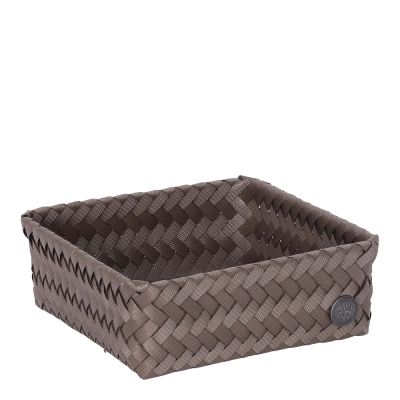 Handed By - Fit Square Säilytyskori 18x18x7 cm Taupe