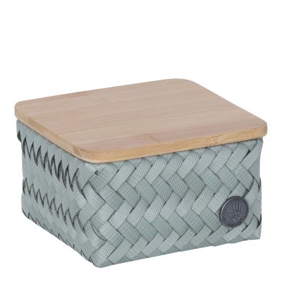 Handed By - Top Fit Tiny Säilytyskori kannella 13x13x8 cm Eukalyptus