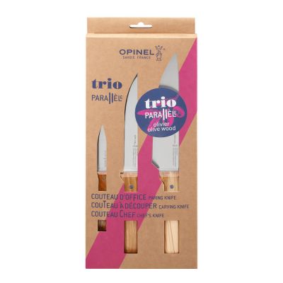 Opinel - Parallèle Trio Veitsisetti 3 osaa Oliivi