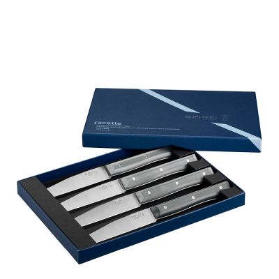 Opinel - Table Bois Facette Veitsi 4 kpl Harmaa