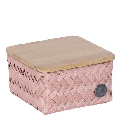 Handed By - Top Fit Tiny Säilytyskori kannella 13x13x8 cm Copper Blush