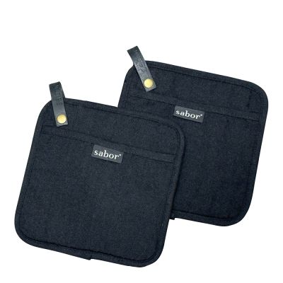 Sabor - Home Patalappu 20x20 cm 2 kpl Musta