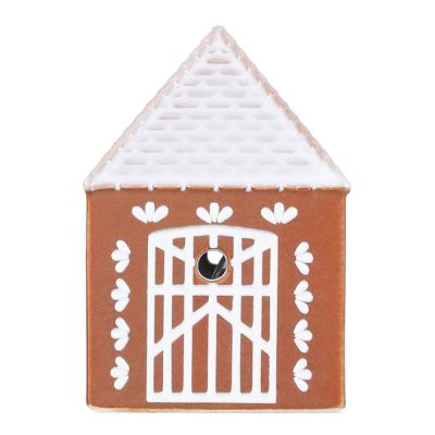 Kähler - Gingerbread Kynttilätalo Mökki Led 7,5 cm Ruskea