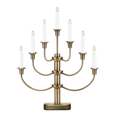 Markslöjd - Gylling Adventtikynttelikkö 7 Lamppua 53 cm Antiikkimessinki