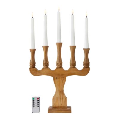 Markslöjd - Rydboholm Adventtikynttelikkö 5 Lamppua 53 cm Ruskea