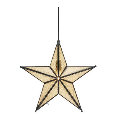 Markslöjd - Ayla Tähtiriipus Antiikkitina/Meripihka