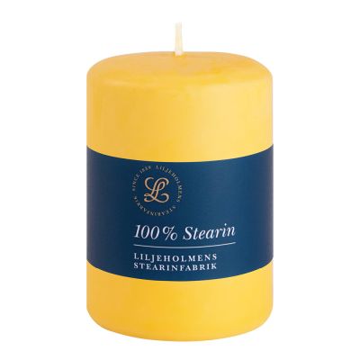 Liljeholmens - Pöytäkynttilä steariini 6,8x10 cm Keltainen