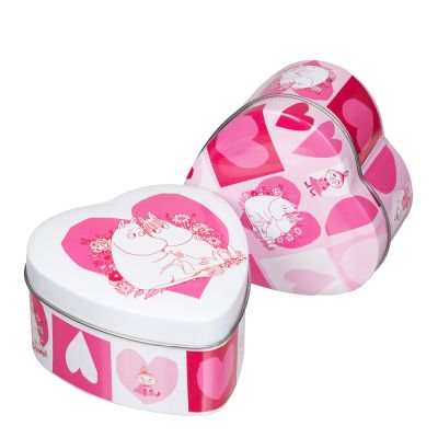 Martinex - Muumi Peltipurkki Rakkaus 9,5x10 cm Vaaleanpunainen