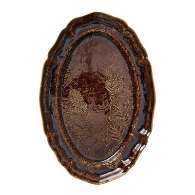 Sthål - Arabesque Tarjoiluastia 49x32 cm Coffee