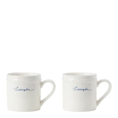 Lexington - Icons Espressokuppi 10 cl 2 kpl Valkoinen/Sininen