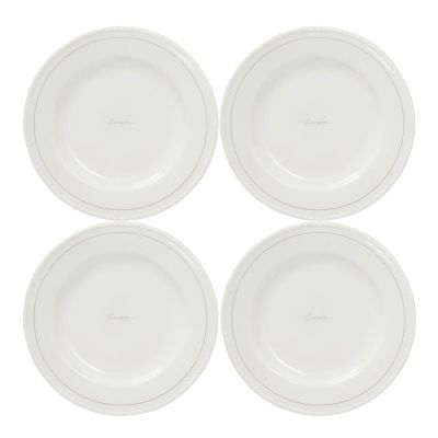 Lexington - Icons Lautanen 22 cm 4 kpl Valkoinen/Beige