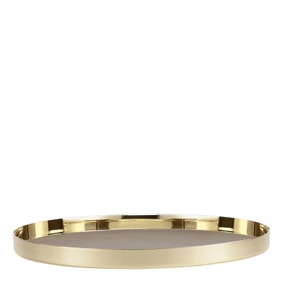 Skultuna - Karui Iso Tarjotin 34 cm Messinki/Taupe Grey