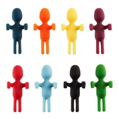 Innovine - Viinilasimerkki silikoni 8 kpl Monivärinen